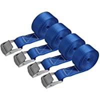Los mejores  - Correa de amarre cinturón de amarre con hebilla - azul - 2-5m 4m 6m - diferentes cantidades resistente a 250 kg DIN EN…